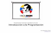 Inducción: Introducción a la Programación en Misión Sucre