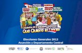Elecciones Generales 2013 Asunción y Departamento Central.