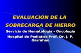 EVALUACIÓN DE LA SOBRECARGA DE HIERRO Servicio de Hematología - Oncología Hospital de Pediatría Prof. Dr. J. P. Garrahan.