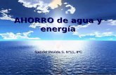 AHORRO de agua y energía Gabriel Pevida S. Nº11, 4ºC.