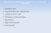 Ext JS y frameworks JavaScript