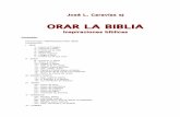 José Luis Caravias, sj. Orar la Biblia