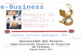 Universidad de Rosario e-BusinessIng. C@rlos A. Rodríguez Correponde a las estrategia de cómo una empresa genera ingresos para la empresa en INTERNET.