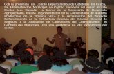 Con la presencia del Comité Departamental de Cafeteros del Cauca, La Administración Municipal de Cajibío encabeza del señor Alcalde Hector Jose Guzmán.