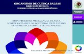 DISPONIBILIDAD MEDIA ANUAL DE AGUA SUBTERRÁNEA DE LOS ACUÍFEROS EN EL ESTADO DE MORELOS, ESTIMADA TÉCNICAMENTE. ORGANISMO DE CUENCA BALSAS DIRECCIÓN TÉCNICA.