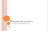 B ASES DE DATOS 1 Teórico: Modelo Relacional. MODELO de DATOS RELACIONAL Conceptos del modelo relacional Restricciones del modelo relacional y esquemas.