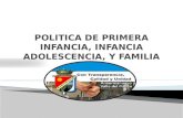 GENERALIDADES DE LA LEY 1098 DE 2006 Y EL PAPEL DE LOS MUNICIPIOS Y EL DEPARTAMENTO Política pública Municipal de primera infancia, infancia, adolescencia.