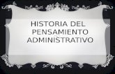 HISTORIA DEL PENSAMIENTO ADMINISTRATIVO. ANTIGUAS CIVILIZACIONES.