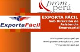 EXPORTA FÁCIL Sub Dirección de Asistencia Empresarial   .