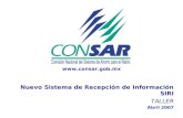 Nuevo Sistema de Recepción de Información SIRI TALLER Abril 2007 .
