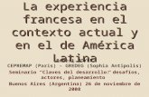EL PLANEAMIENTO: La experiencia francesa en el contexto actual y en el de América Latina Robert BOYER CEPREMAP (Paris) – GREDEG (Sophia Antipolis) Seminario.