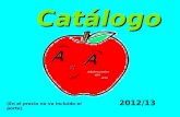 Catálogo 2012/13 (En el precio no va incluido el porte)