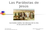 (787) 890-0118  Iglesia Bíblica Bautista de Aguadilla Las Parábolas de Jesús Las bodas reales; los obreros de la viña 15.