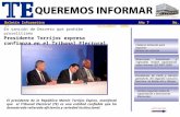 Boletín Informativo Año 7 No. 42 noviembre 2008. continuación En sanción de Decreto que prohíbe proselitismo Presidente Torrijos expresa confianza en el.