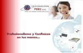 Somos una Empresa Peruana del sector Privado, especializada en las áreas de Telecomunicaciones y Sistemas de Seguridad electrónica; contamos con personal.
