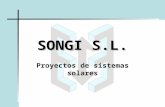 SONGI S.L. Proyectos de sistemas solares. Introducción a la compañía SONGI S.L. empresa fundada en 1982. Alta especialización en corte y estampación de.