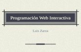 Programación Web Interactiva Luis Zarza. Temario