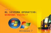 EL SISTEMA OPERATIVO: WINDOWS VISTA/7 Tema 1. Arrancando el PC Cuando encendamos el ordenador, un programa (BIOS) comenzará a ejecutar una secuencia de.