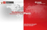 Gobierno Perú Electrónico en el Jaime Honores Coronado Oficina Nacional de Gobierno Electrónico e Informática.