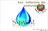 Feb. 2012 – Jul. 2012 1er. Informe de actividades: