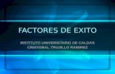 FACTORES DE EXITO INSTITUTO UNIVERSITARIO DE CALDAS CRISTOBAL TRUJILLO RAMIREZ.