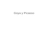 Goya y Picasso. La Vida - Picasso La Comida Frugal - Picasso.