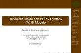 Desarrollo rápido con PHP y Symfony (IV): El Modelo