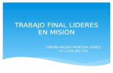 TRABAJO FINAL LIDERES EN MISIÓN SANDRA MILENA MONTOYA GÓMEZ CC 1.036.393.733.
