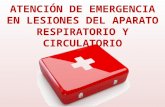 ATENCIÓN DE EMERGENCIA EN LESIONES DEL APARATO RESPIRATORIO Y CIRCULATORIO.