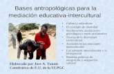 Bases antropológicas para la mediación educativa-intercultural Cultura y subcultura El concepto de identidad Aculturación, aculturación psicológica y estrés.