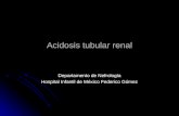 Acidosis tubular renal Departamento de Nefrología Hospital Infantil de México Federico Gómez.