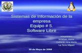 Presentation Sw Libre. Grupo 2. Sistemas de información de la empresa. UCV.