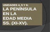UNIDADES 4, 5 Y 6: LA PENÍNSULA EN LA EDAD MEDIA SS. (XI-XV).