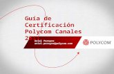 Guía de Certificación Polycom Canales 2011 Ariel Pereyro ariel.pereyro@polycom.com.