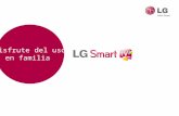 Disfrute del uso en familia. LG Smart TV Nueva Interfaz, más sencilla, más intuitiva y muy divertida. Interactividad fácil y rápida con el mando Magic.