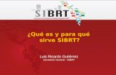 ¿Qué es y para qué sirve SIBRT? Luis Ricardo Gutiérrez Secretario General - SIBRT.