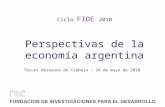 Ciclo FIDE 2010 Perspectivas de la economía argentina Tercer desayuno de trabajo - 26 de mayo de 2010.