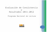 Evaluación de Consistencia y Resultados 2011-2012 Programa Nacional de Lectura.