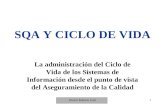Doctor Roberto Uzal1 SQA Y CICLO DE VIDA La administración del Ciclo de Vida de los Sistemas de Información desde el punto de vista del Aseguramiento de.