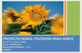 PROYECTO NORIA: FILOSOFÍA PARA NIÑOS Por Mª Teresa Pérez Villalba C.E.I.P. BARCELONA EDUCACIÓN PRIMARIA - 1º B MADRID.