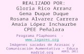 REALIZADO POR: Gloria Rico Arranz Gema Duque Duque Rosana Alvarez Carrera Amaia López Inchaurbe CPEE Peñalara ABRIL 2011 Programa Plaphoons - .