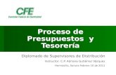 Proceso de Presupuestos y Tesorería Diplomado de Supervisores de Distribución Instructor: C.P. Adriana Gutiérrez Vázquez Hermosillo, Sonora Febrero 10.