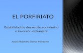 Estabilidad de desarrollo económico e inversión extranjera Josué Alejandro Blanco Monsalvo.