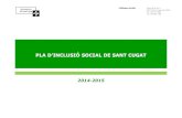 Pla Inclusió Social Sant Cugat del Vallès 2014 2015