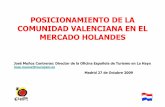 Posicionamiento de la Comunidad Valenciana en el mercado holandés. José Muñoz Contreras
