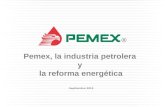 Pemex, la industria petrolera y la reforma energética Septiembre 2013.