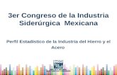 3er Congreso de la Industria Siderúrgica Mexicana Perfil Estadístico de la Industria del Hierro y el Acero.
