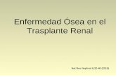 Enfermedad Ósea en el Trasplante Renal Nat Rev Nephrol 6,32-40 (2010)