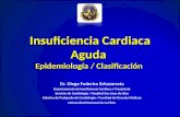 Insuficiencia Cardiaca Aguda Epidemiología / Clasificación Insuficiencia Cardiaca Aguda Epidemiología / Clasificación Dr. Diego Federico Echazarreta Departamento.