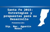 Santa Fe 2015: Estrategias y propuestas para su Desarrollo Presentación: Dip. Nac. Agustín Rossi.
